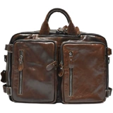 Кожаный универсальный рюкзак, ноутбук для путешествий, из натуральной кожи