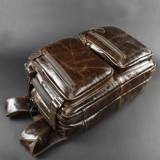 Кожаный универсальный рюкзак, ноутбук для путешествий, из натуральной кожи