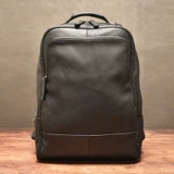 Кожаный ноутбук для отдыха для путешествий, вместительный и большой ранец, из натуральной кожи, бизнес-версия, 15.6 дюймов, воловья кожа