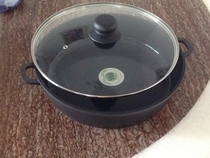 Holland GREEN COOKING 32cm smokeless non-stick soup pan deep frying pan hot pot affordable
