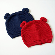Autumn Winter Dress Baby Full Cotton Thread Cap Newborns Full Moon Baby Toddling baby autumn hats male and female children