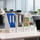 Bookend Shelf Student Minimalist Style Dormitory ins Desktop File Storage Organizer Stationery Notebook Storage Box