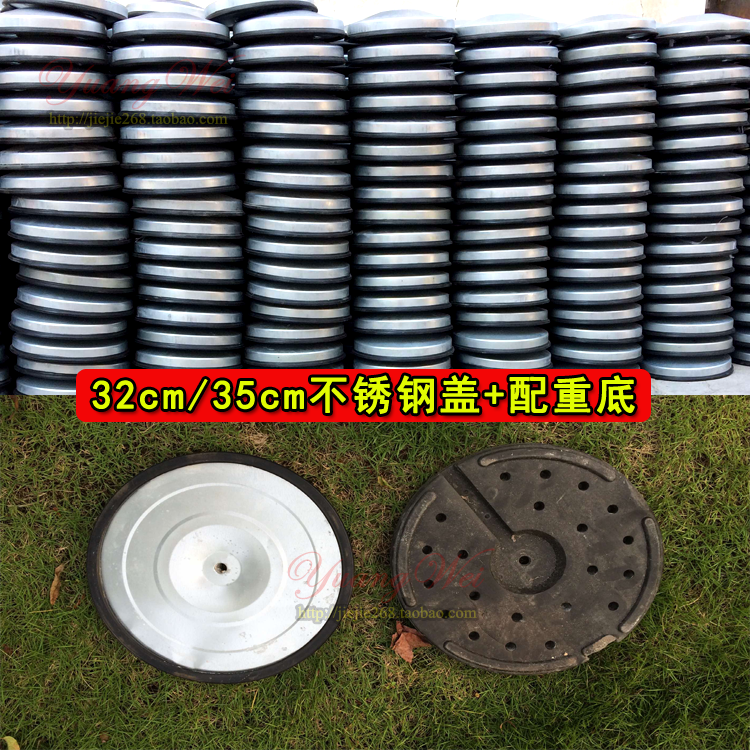 One meter protective fence telescopic railing base stainless steel sign base diameter 320 350 zinc iron base