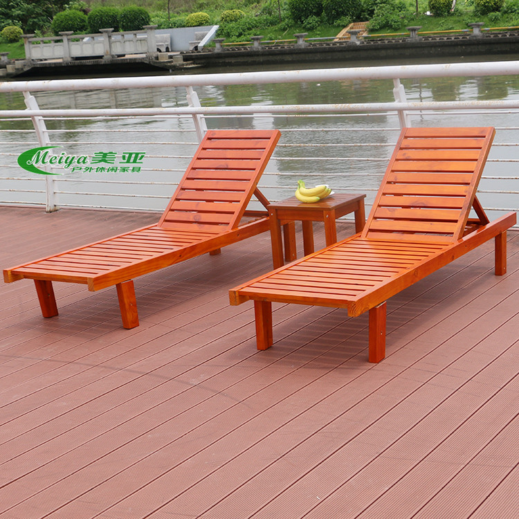 wooden loungers