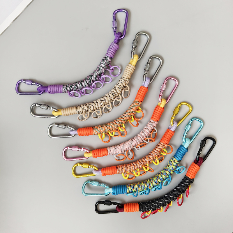 Mountaineering Backpack Expansion Strap with Lanyard, Outdoor Backpack DIY Modification Rope, Multifunctional Doll Decoration Woven Rope Strap Mountaineering Backpack Expansion Strap with Lanyard, Outdoor Backpack DIY Modification Rope, Multifunctional Doll Decoration Woven Rope Strap