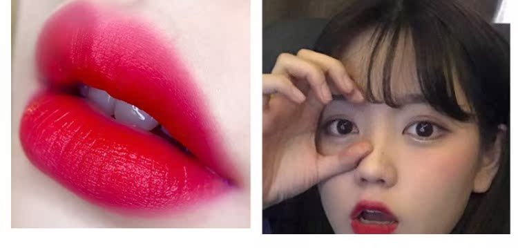 MUGE LEEN lip glaze gương tám mảnh phù hợp với son môi giữ ẩm lâu không đánh dấu Hàn Quốc không thấm nước son bóng 	son bóng focallure	