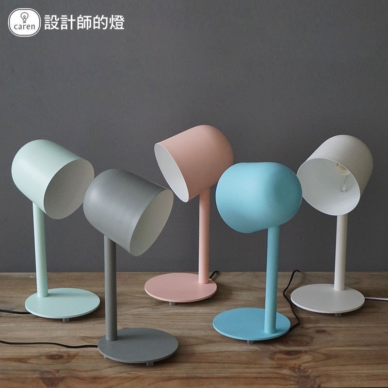 Designer's light creative living room minimalist personality Nordic modern macarons book room table children study table lamps-Taobao