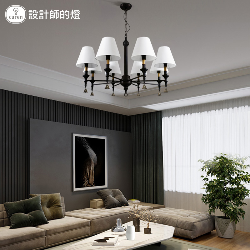 Designer Lights American Vintage Living Room Lights Nostalgic Country Dining Room Lighting Modern Minimalist Study Bedroom Chandelier