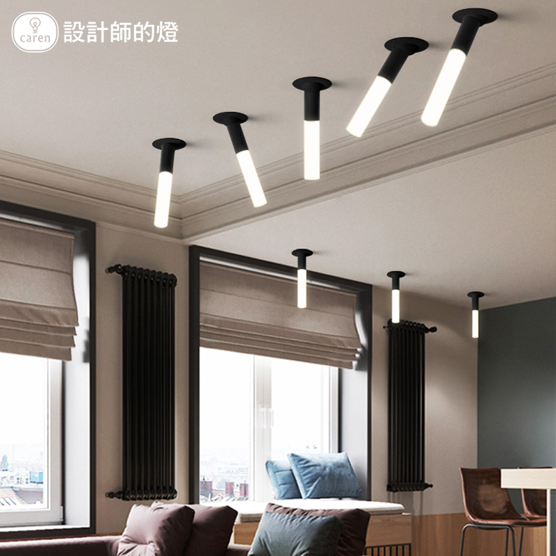 Designer's lamp minimalist bar Spotlight Concealed suction-top-style lamp led down the aisle lamp Xuanguan No main lamp Lighting-Taobao