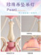 Junyu European-Style Pink Cream Chandelier Bedroom Living Room Crystal Lamp Retro Princess Style Luxurious Atmospheric Lighting Fixtures