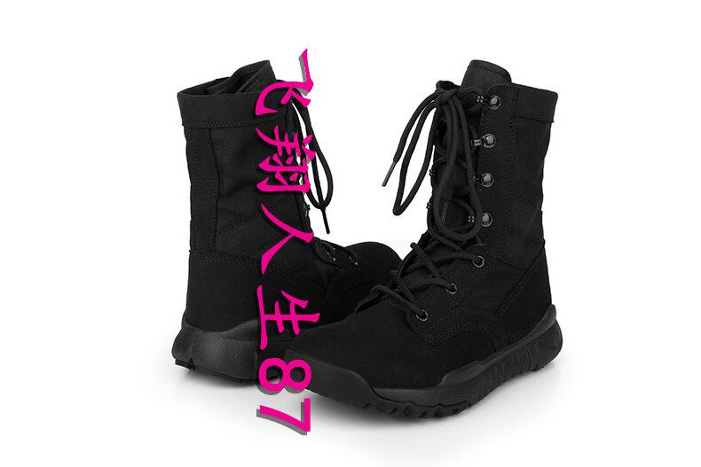 Boots militaires pour homme en cuir - Ref 1400569 Image 7