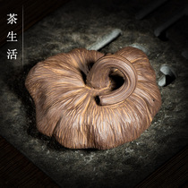 Tea darling Purple Sand Can Raise Boutique Handmade Lotus Seed Sculpture Witha Lotus Tea Tray Shop Window Home Decoration Small Hem Gift