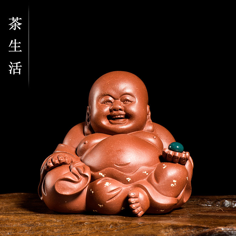 Tea Darling Purple Sand boutique Millver Sculpture Tea Play Purple Sand Gift tea tray Home Decorative Pendulum