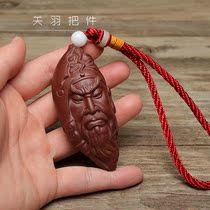 Tea pet ornaments boutique purple sand Guan Yu Guan Yun long hand tea tray play decoration purple sand gift gift