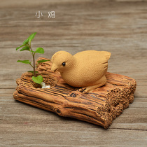 Tea pet ornaments boutique purple sand chicken sculpture Zodiac chicken Tea play tea tray home sample cabinet decoration gift gift gift