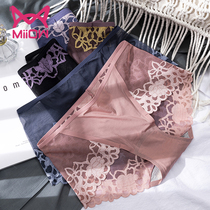 Cat Man 3 dress lace Underpants female apostle Comfort Passion Lady Triangle Pants Pure Cotton Crotch Waist Shorts Head Riot