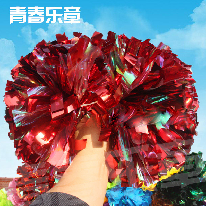 Cheerleading hand flower cheerleading flower ball cheering flower ball color ball cheerleader hand holding flower hand shaking flower dance performance