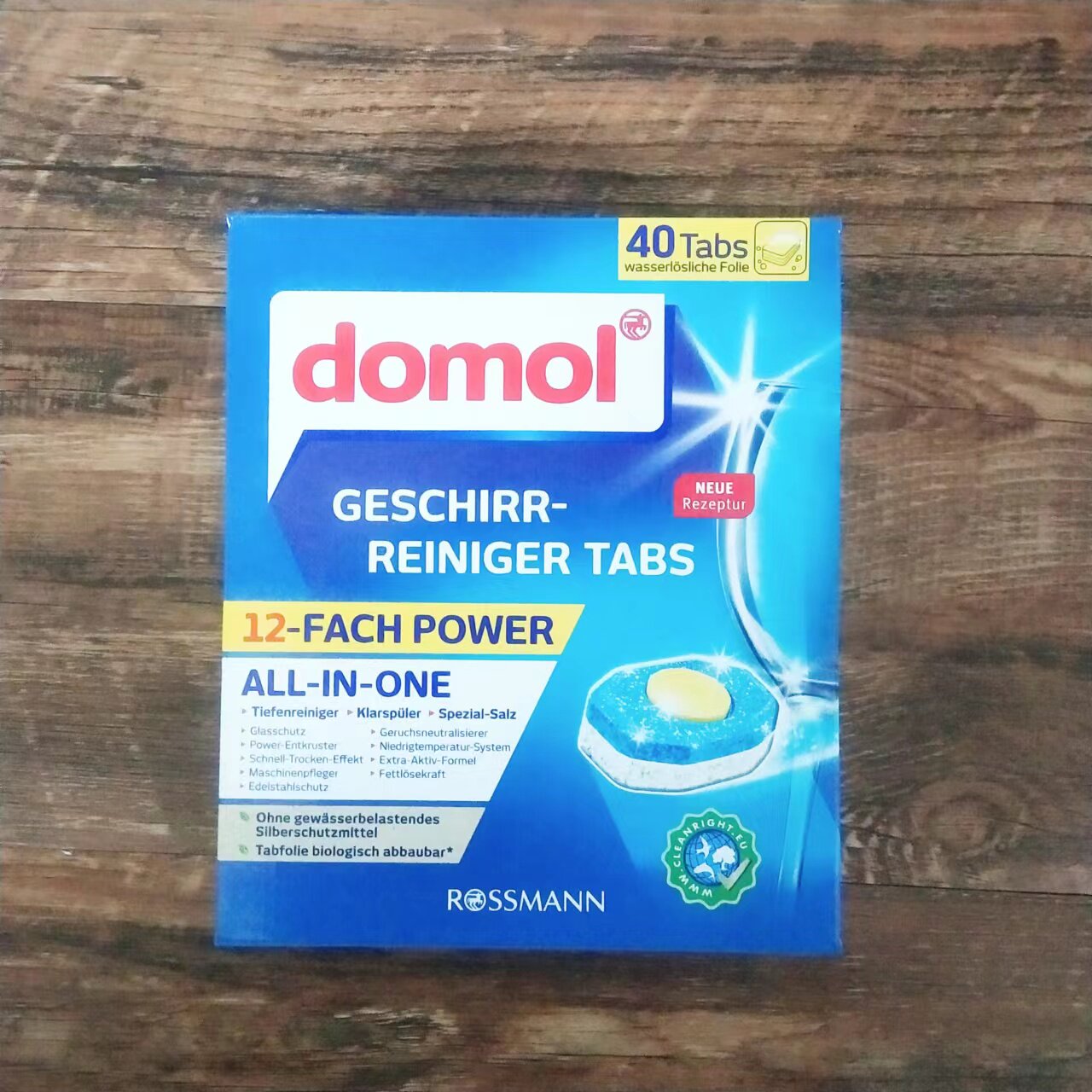 Domol Gold Heart Dishwash Dishwash Dishwash Dishwash Foaming ingot with effect 12 in 1 dishwasher 40 foaming ingot