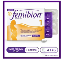 Femibion ​​Pregnant Women Active Folic Acid Phase 1 Vitamin DHA with Iodine 4 Weeks Dosage Poland Ivian