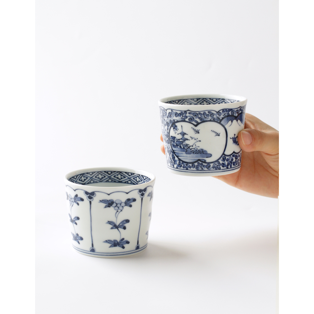 Zhuo Kitten Japan Imported With Fields Fever Retro Green Flower Family Niger Pig Outlet Small Teacup Cup Coffee Cup Sub