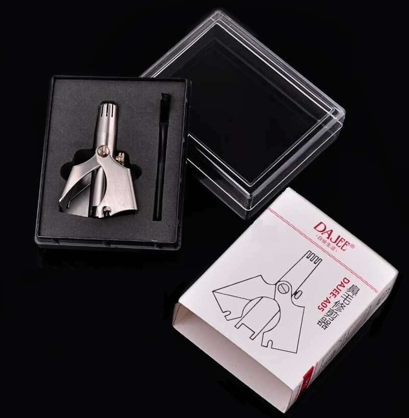手动鼻毛修剪器 新款鼻毛剪刀手动剃除男刮女圆头不锈钢水洗耳毛