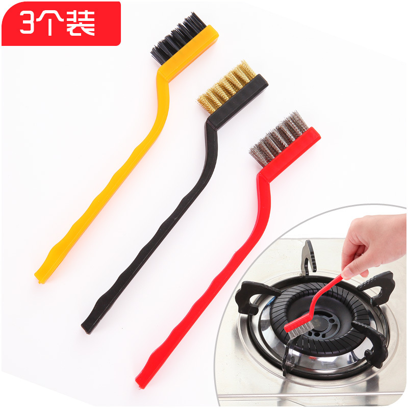Kitchen more use gas stove gap brush scraping groove cleaning brush groove hole cleaning door and window corner decontamination brush