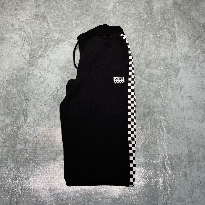 Vans Men's and Women's Sports Casual Checkerboard Knitted Pants Sweatpants Vn00090Xblk