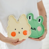 Мультяшная керамическая обеденная тарелка для еды для домашнего использования, ручная роспись, коллекция 2023