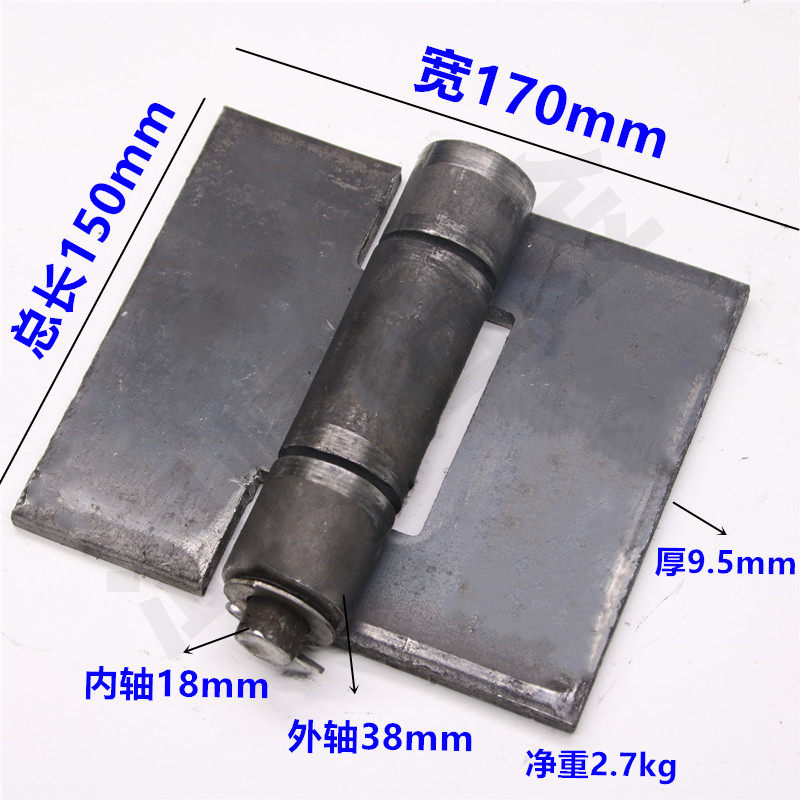 6 inch thick hinges Heavy duty hinges Iron hinges Truck iron hinges Carriage hinges Large iron doors 9.5 thick