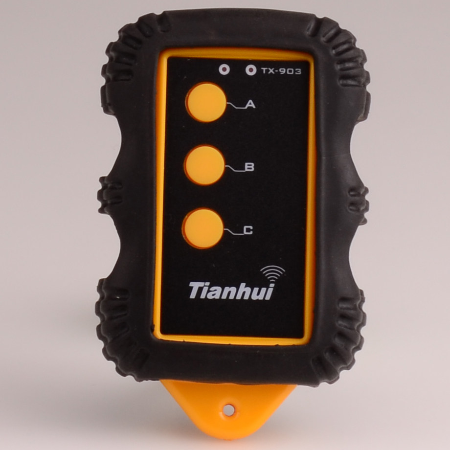 Three-key industrial remote control TX-903-A200 with various models and multi-function wireless receivers