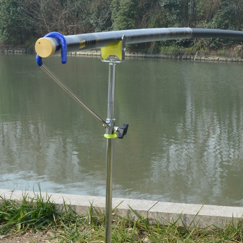 Long rod bracket 8-14 meters large bracket Single wheel long rod bracket Fishing bracket Fishing rod special soft wheel battery bracket