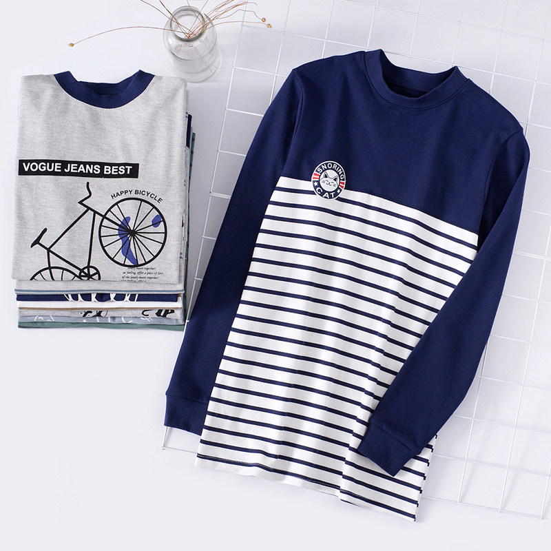 CUHK Tong Autumn Clothes Pure Cotton Thin Section Boy Teenagers High School Junior High School Students Middle Collar Single Blouses Fever Coat Women