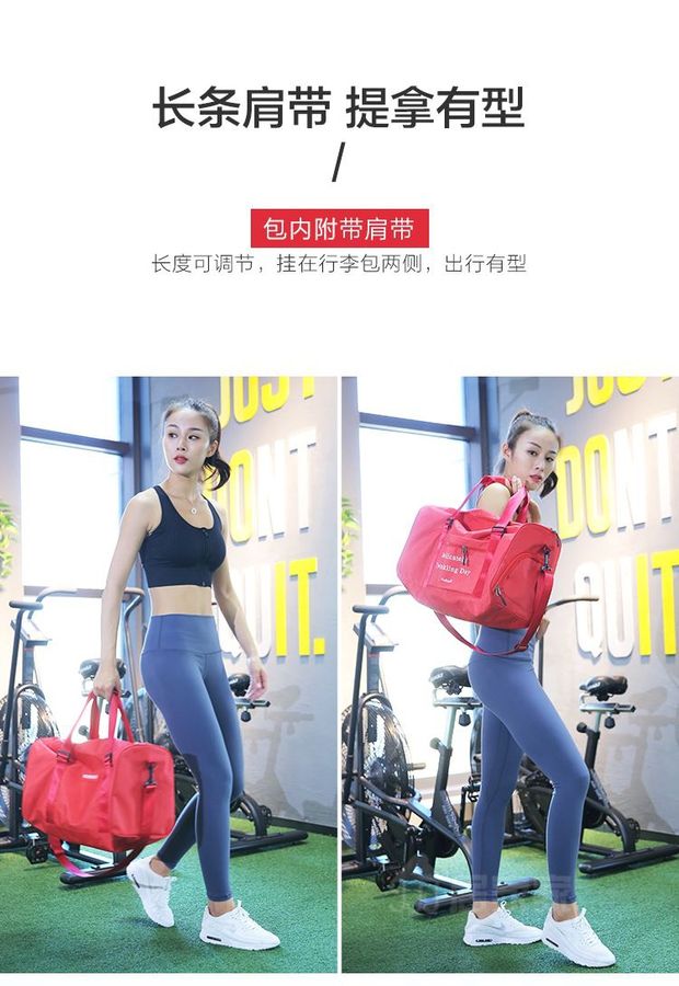 Túi du lịch xách tay nam du lịch khoảng cách ngắn du lịch du lịch dung lượng lớn túi hành lý nhẹ nữ lớn lưu trữ thể thao túi thể dục - Túi du lịch balo mlb