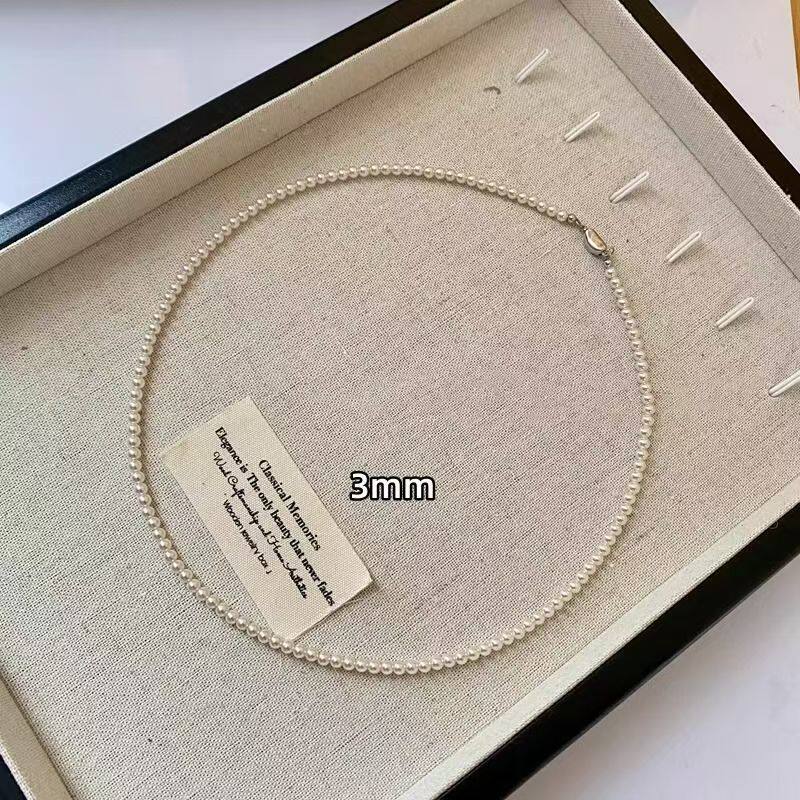Shijia Zhengyuan High-Gloss Pearl Necklace with Texture, Luxurious, Niche, High-End Clavicle Necklace, Gift for Female Friends