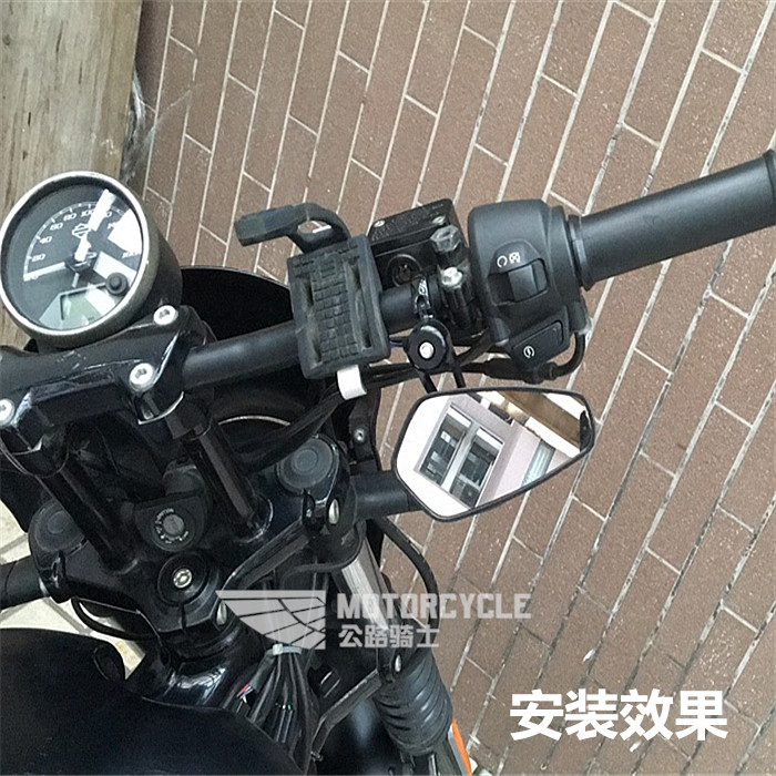 Gương tái trang bị xe máy, tay lái, gương, gương, gương chiếu hậu, gương chiếu hậu bằng kim loại, phổ dụng 22mm kieng xe may