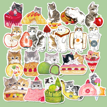 South Korea Ins Wind Hand Tent Sticker Cartoon Pattern Material Mobile Phone Notebook Glass Diy Decorated Kitty Tips