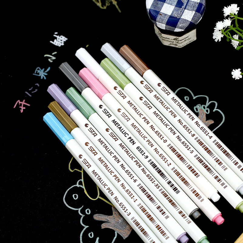 STA 6551sta Multi-purpose metal color photo pen Album pen Metal pen 10 colors