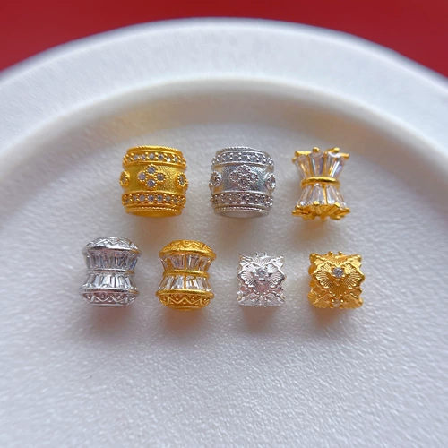 Аксессуар, браслет из кварца в форме цветка, кварц, серебро 925 пробы, DIY