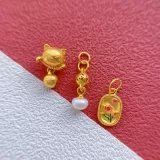 Золотые аксессуары, подвеска, аксессуар, на удачу, DIY