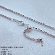 [SA6241款【925银圆刻面钻石爆闪可调节项链60cm银色】 一条]