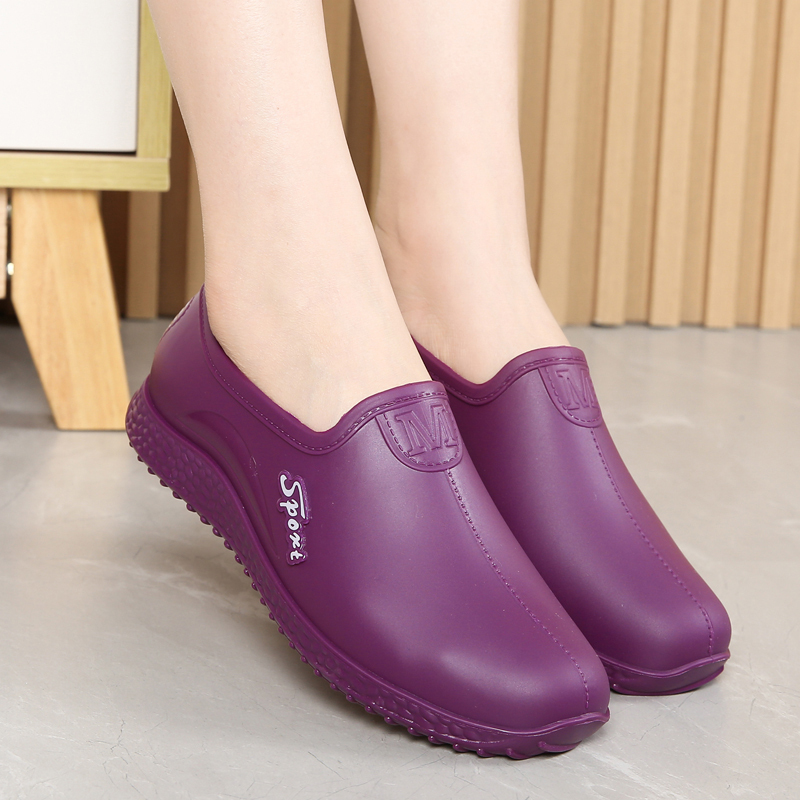 New Women's Rain Boots, Non-Slip Low-Top Water Shoes, Fashionable Rain Boots for Women, Waterproof Car Wash Work Shoes, Kitchen Rubber Shoes for Women New Women's Rain Boots, Non-Slip Low-Top Water Shoes, Fashionable Rain Boots for Women, Waterproof Car Wash Work Shoes, Kitchen Rubber Shoes for Women