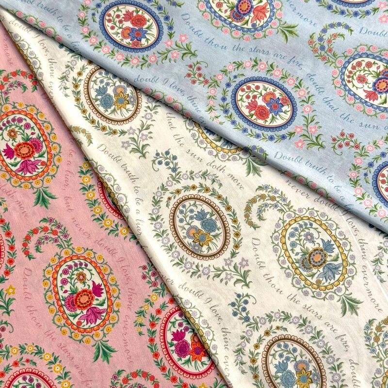 Half a Meter of Japanese Liberty 26 Italian-Made Tana Cotton Fabric Love Poem Clothing Handmade Fabric Half a Meter of Japanese Liberty 26 Italian-Made Tana Cotton Fabric Love Poem Clothing Handmade Fabric