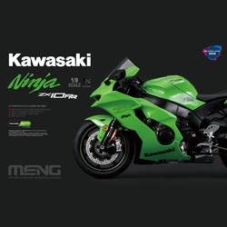 Small Transparent Meng Model Mt-008S 1/9 Kawasaki Ninja Zx-10Rr Color Edition No Glue Required for Color Separation