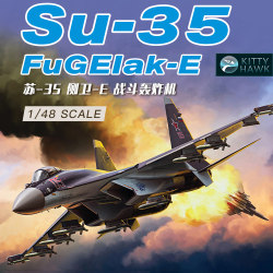 In Stock Little Eagle Assembled Model Airplane 1/48 Russian Su-35 Flanker-E Fighter-Bomber Kh80142