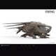 Meng Glue-Free Assembly Airplane Ds-009 1/72 Movie Dune Harkonnen Glider