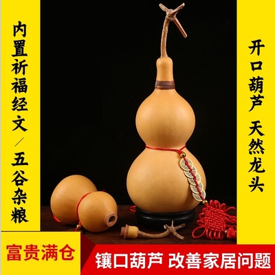 Natural faucet gourd hanging inlaid gourd with faucet Room beam pressure top extra large gourd ornaments resolve door-to-door