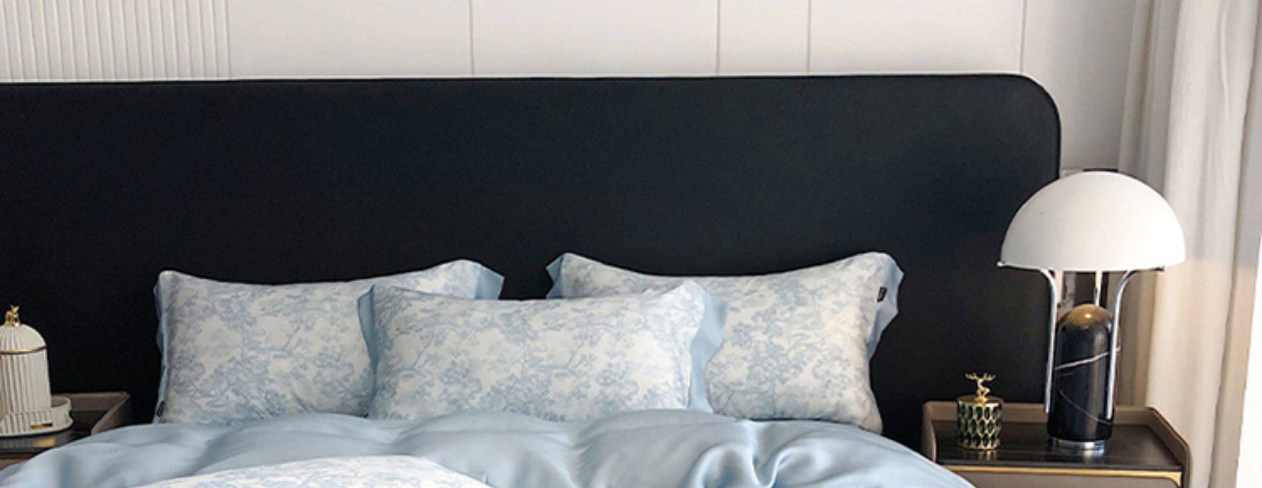 Комплект постельного белья 高级感兰精60支天丝四件套莱赛尔纤维床上用品夏季凉感被套床单 Other