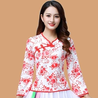 Сине-белый фарфоровый новый стиль этнический стиль квадратный танцевальный танце