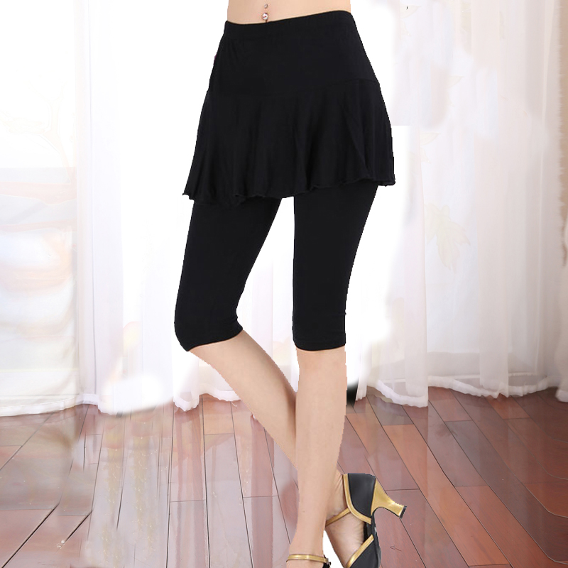 New Modale Square Dance outfit 7 Skirt Pants Dance Pants Latin Dance Skirt Pants Practice Pants Dress Seven-minute Pants
