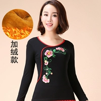 Черный флисовый лонгслив